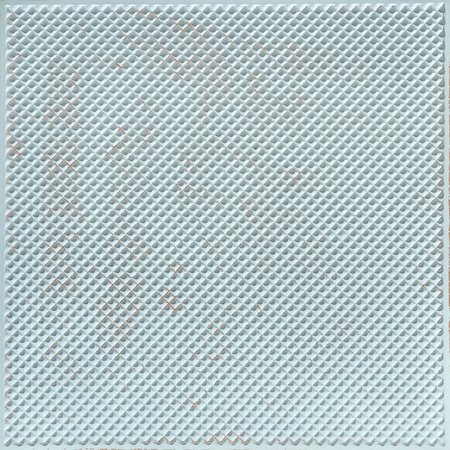 FROM PLAIN TO BEAUTIFUL IN HOURS Mesh Faux Tin/ PVC 24-in x 24-in 10-Pack Antique Taupe Textured Surface-mount Ceiling Tile, 10PK DCT20at-24x24-10